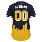 Custom Blue Orange City Edition Personalized Authentic Baseball Jersey BSBJ01-D017134