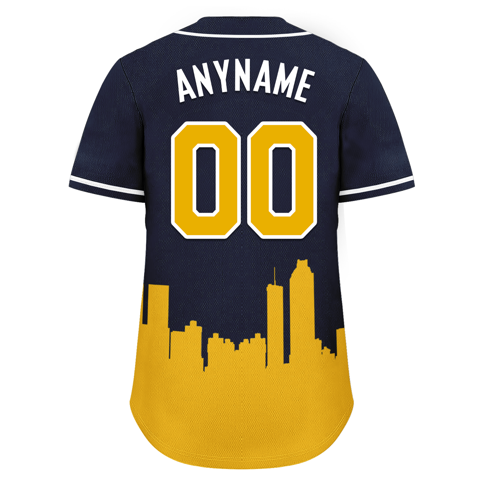 Custom Blue Orange City Edition Personalized Authentic Baseball Jersey BSBJ01-D017134