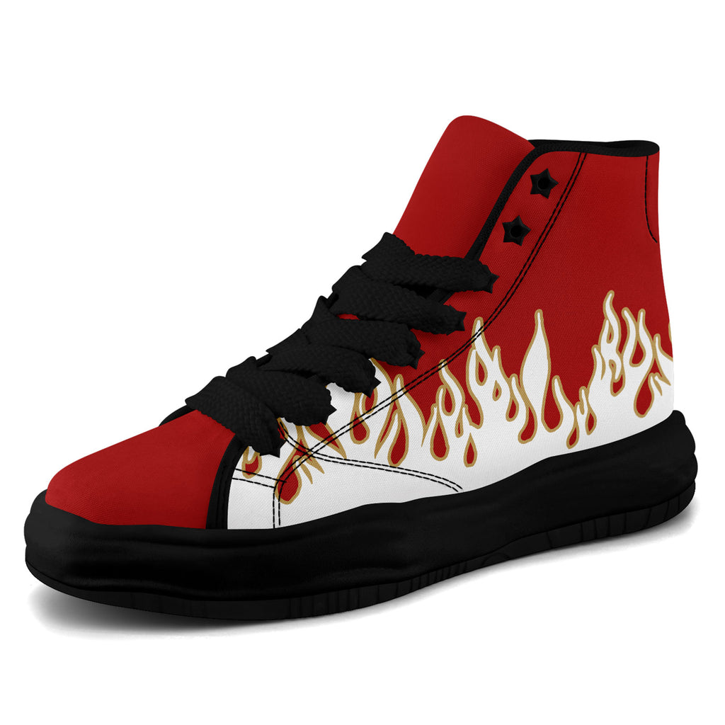 Custom Red White San Francisco Football Jersey and Firesoul Sports Shoes Combo Offer Personalized Combo ZH-D020273-25