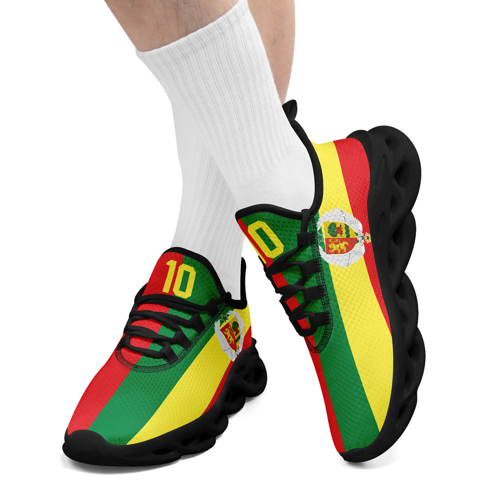 Custom Senegal 2026 World Cup Sneakers DIY Country Flag Running Shoes Lightweight Sport Shoes Gift for Football Fans Personalized Team Name and Logo FN003-F009094-1