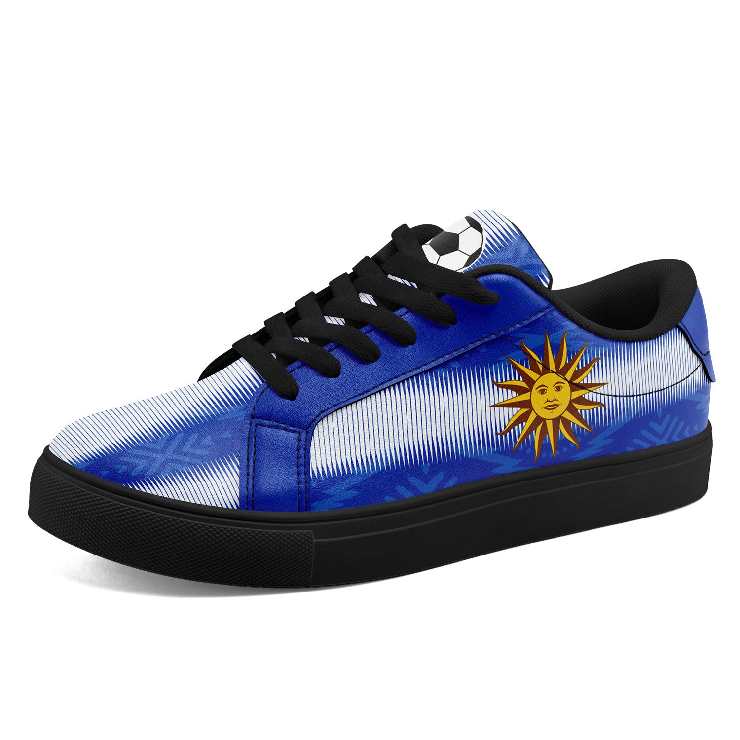 Custom Uruguay 2026 World Cup Sneakers DIY Country Flag Running Shoes Lightweight Sport Shoes Gift for Football Fans Personalized Team Name and Logo FN023-F009096-1
