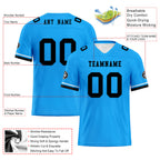 Custom Blue Carolina Personalized Authentic Football Jersey FBJ02-D020263-5