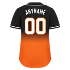 Custom Black Orange Fade Fashion Personalized Authentic Baseball Jersey BSBJ01-D0a70ce