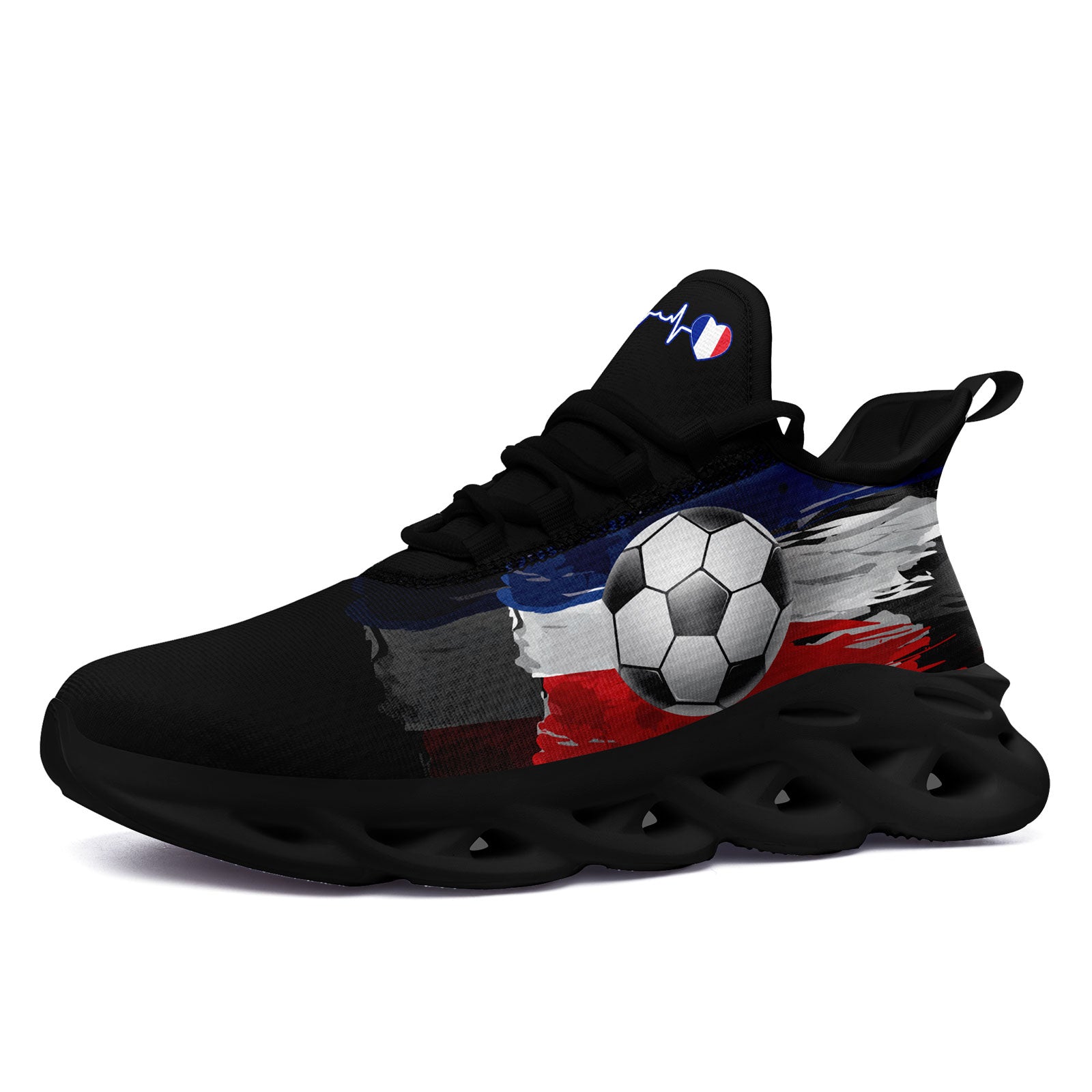 Custom France 2026 World Cup Sneakers DIY Country Flag Running Shoes Lightweight Sport Shoes Gift for Football Fans Personalized Team Name and Logo FN003-F025037-5