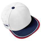 Custom White Blue New England Football Jersey and Hat Combo Offer Personalized Combo ZH-D020326-26