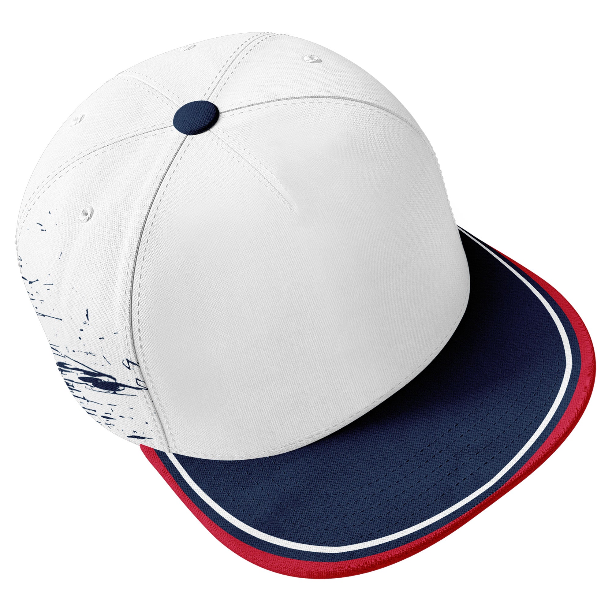 Custom White Blue New England Football Jersey and Hat Combo Offer Personalized Combo ZH-D020326-26
