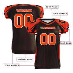 Custom Black Orange Ohio High-Performance American Football Jersey FBJ06-D023001-8