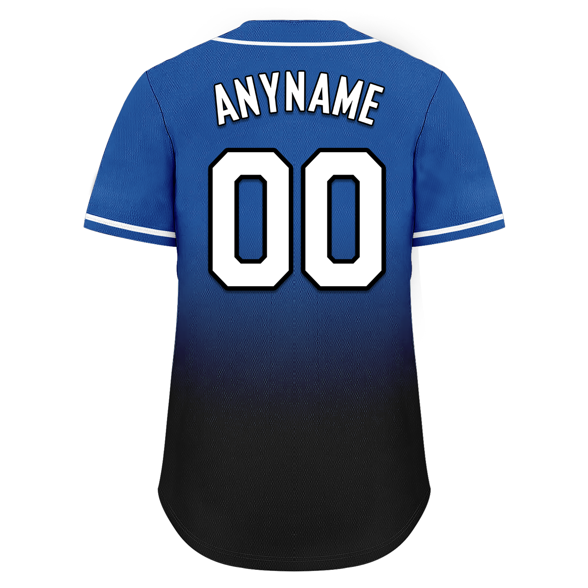 Custom Blue Black Fade Fashion Personalized Authentic Baseball Jersey BSBJ01-D0a70be