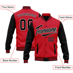 Custom Raglan Sleeves Jacket Bomber Full-Snap Varsity Letterman Personalized Jacket FZ005-D025002-1