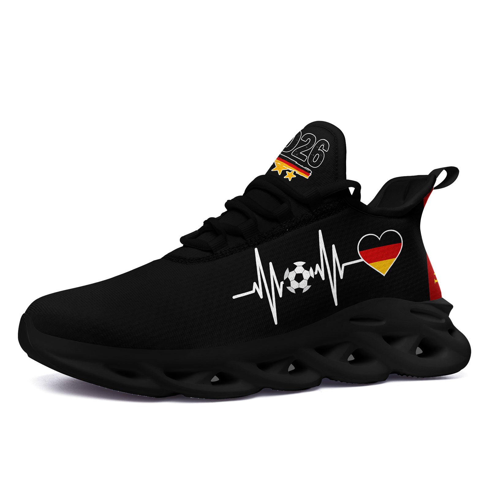 Custom Germany 2026 World Cup Sneakers DIY Country Flag Running Shoes Lightweight Sport Shoes Gift for Football Fans Personalized Team Name and Logo FN003-F025035-5