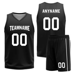 Custom Camouflage Black Brooklyn City Edition Personalized Reversible Basketball Set Sports Basketball Jersey BBJ01R-D0610-3