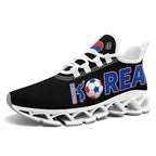 Custom South Korea 2026 World Cup Sneakers DIY Country Flag Running Shoes Lightweight Sport Shoes Gift for Football Fans Personalized Team Name and Logo FN003XD-F009063-2
