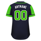 Custom Blue Green Raglan Sleeves Personalized Authentic Baseball Jersey BSBJ01-D017181