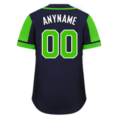 Custom Blue Green Raglan Sleeves Personalized Authentic Baseball Jersey BSBJ01-D017181