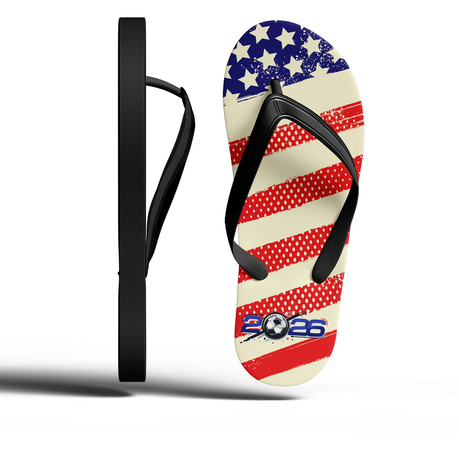 Custom United States 2026 World Cup Sneakers DIY Country Flag Running Shoes Lightweight Sport Shoes Gift for Football Fans Personalized Team Name and Logo FN058-F028041-3