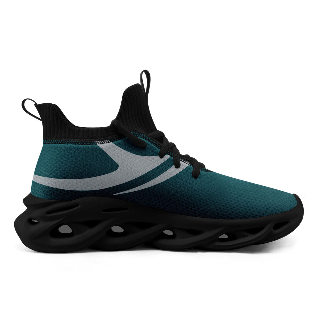 Custom Green Philadelphia Football Jersey and Sports Shoes Combo Offer Personalized Combo ZH-D025008-21