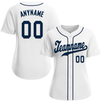 Custom White Classic Style Black Personalized Authentic Baseball Jersey BSBJ01-bd0faad