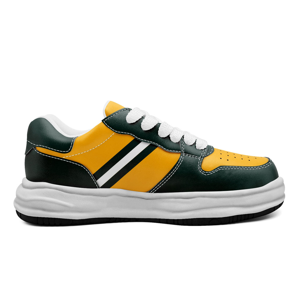 Custom Green Yellow Green Bay Shoes Personalized Sneaker FN032-D020389-13