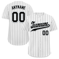 Custom White Classic Style Black Personalized Authentic Baseball Jersey BSBJ01-bd0faa8