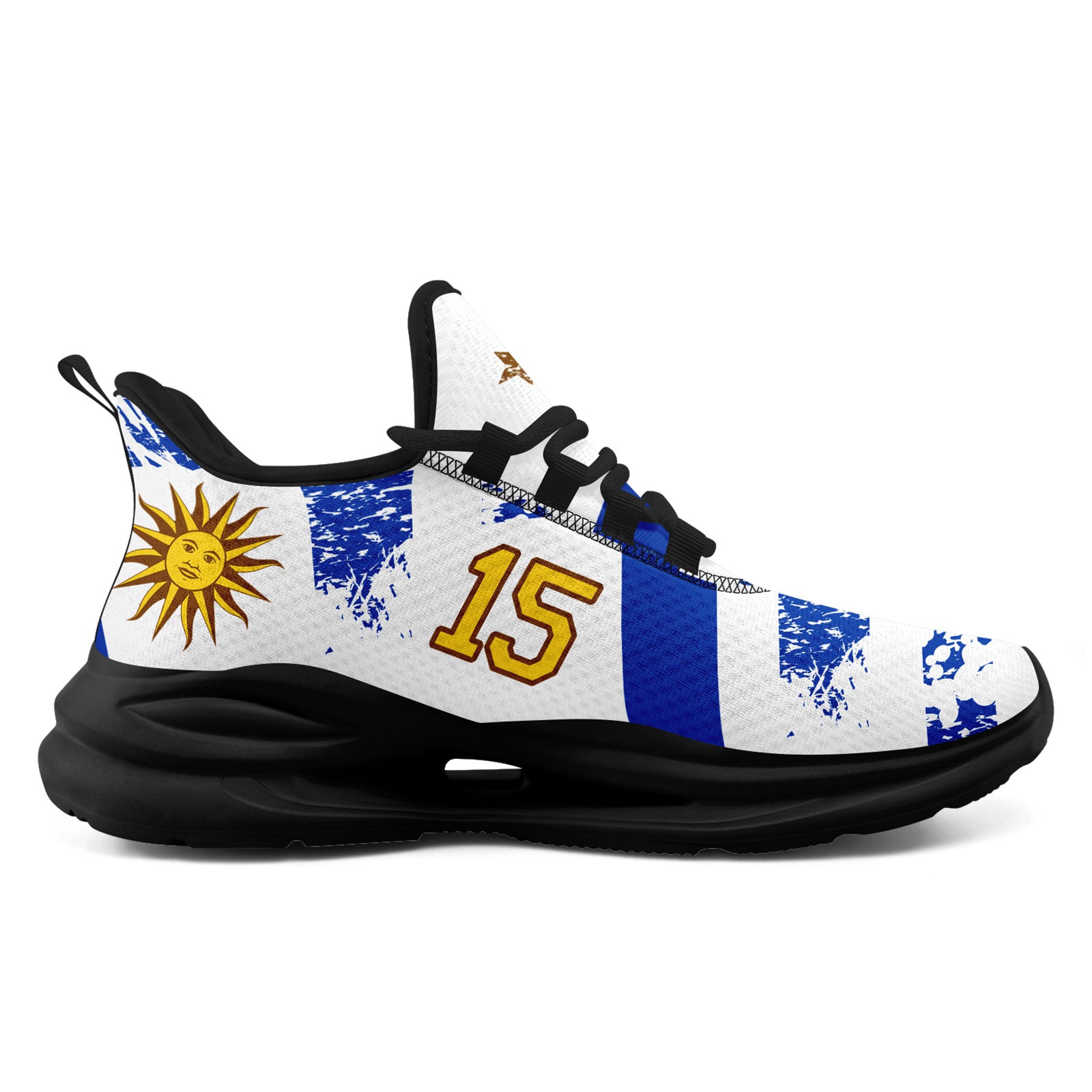Custom Uruguay 2026 World Cup Sneakers DIY Country Flag Running Shoes Lightweight Sport Shoes Gift for Football Fans Personalized Team Name and Logo FN079-F009123-1