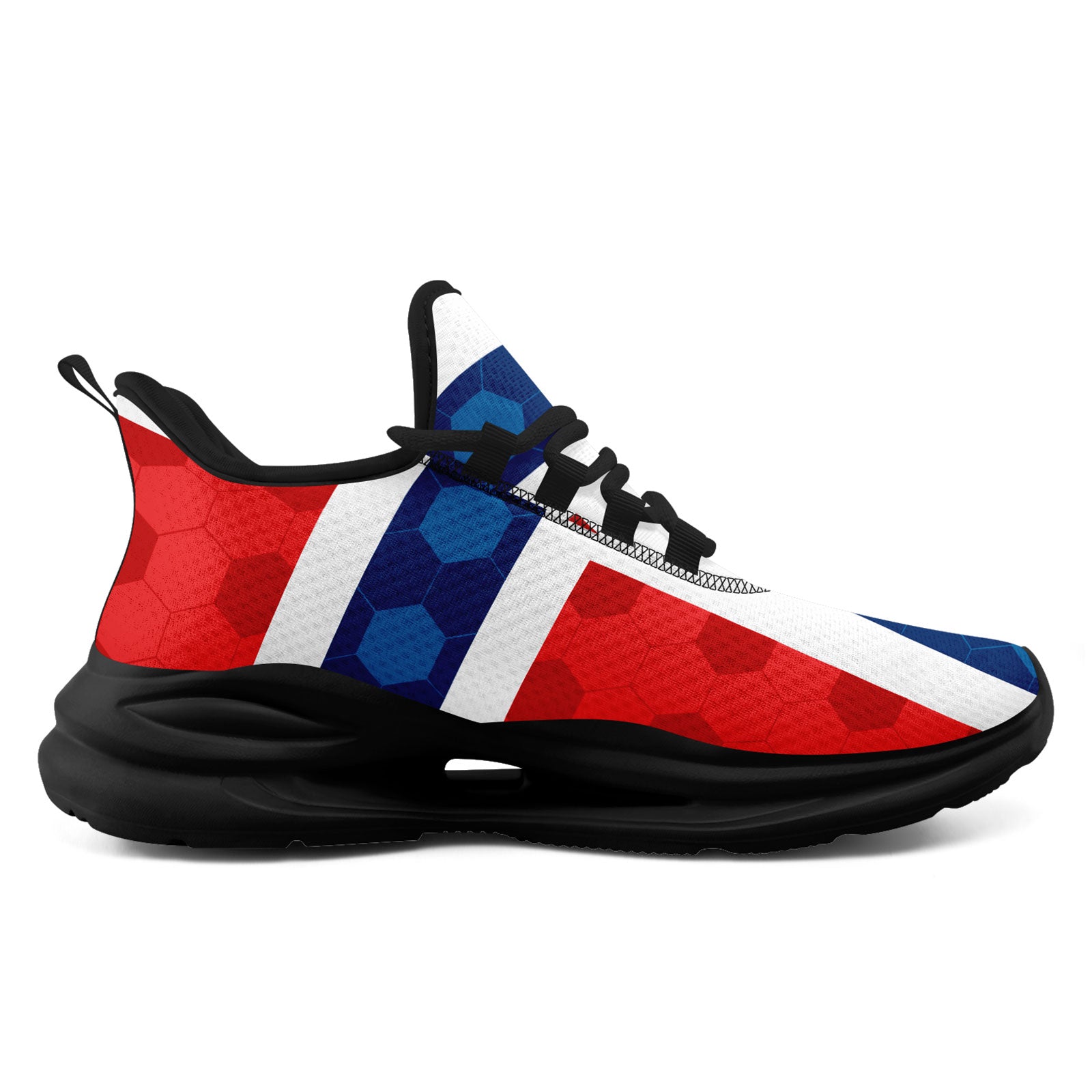 Custom 2026 World Cup Norway Sneakers DIY Country Flag Running Shoes Lightweight Sport Shoes Gift for Football Fans Personalized Team Name and Logo FN079-F027070-1