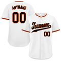 Custom White Classic Style Black Personalized Authentic Baseball Jersey BSBJ01-bd0fae8