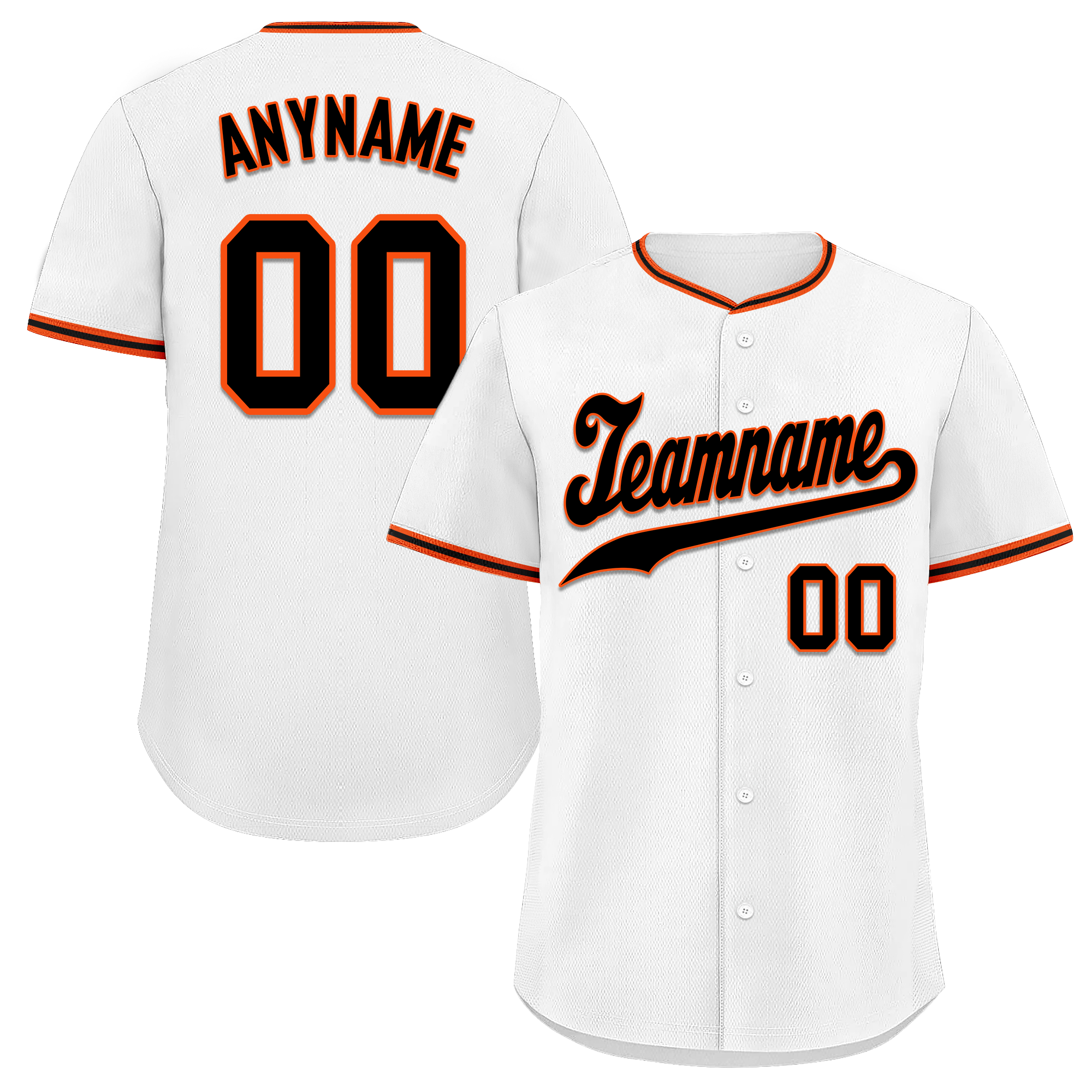 Custom White Classic Style Black Personalized Authentic Baseball Jersey BSBJ01-bd0fae8