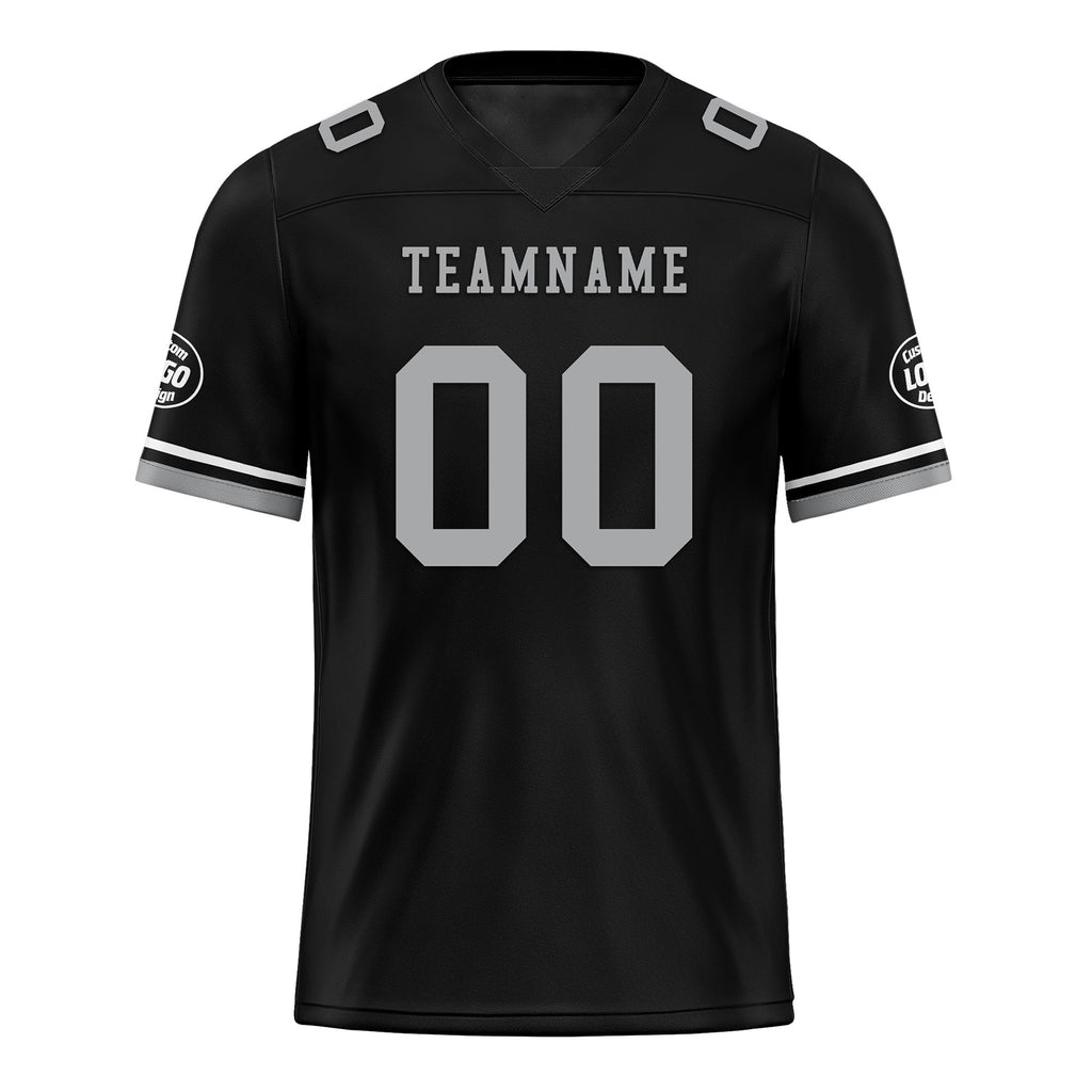 Custom Black Gray Las Vegas Football Jersey and Firesoul Sports Shoes Combo Offer Personalized Combo ZH-D020273-20