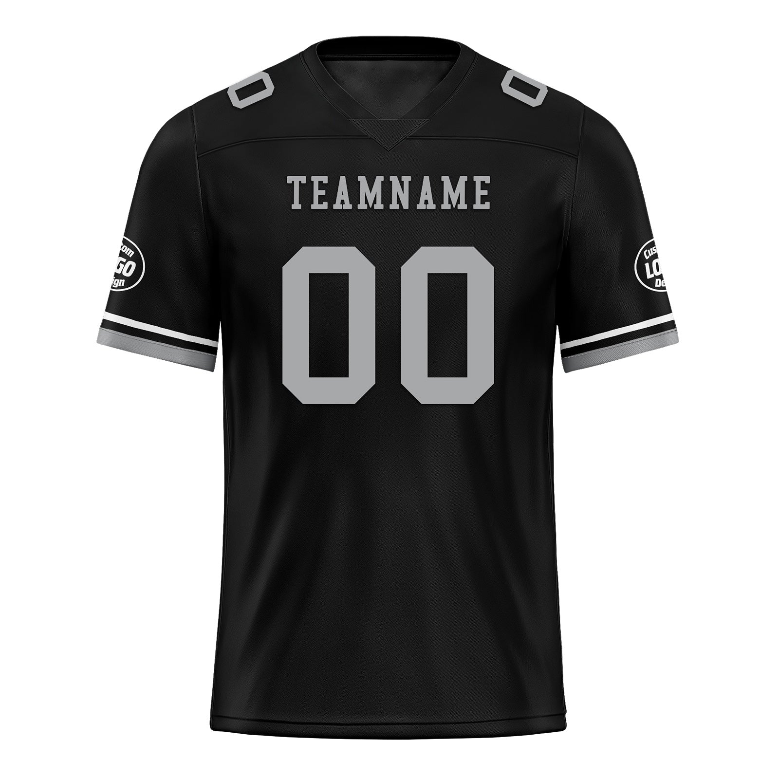 Custom Black Gray Las Vegas Football Jersey and Firesoul Sports Shoes Combo Offer Personalized Combo ZH-D020273-20
