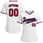 Custom White Classic Style Blue Personalized Authentic Baseball Jersey BSBJ01-bd0fac9