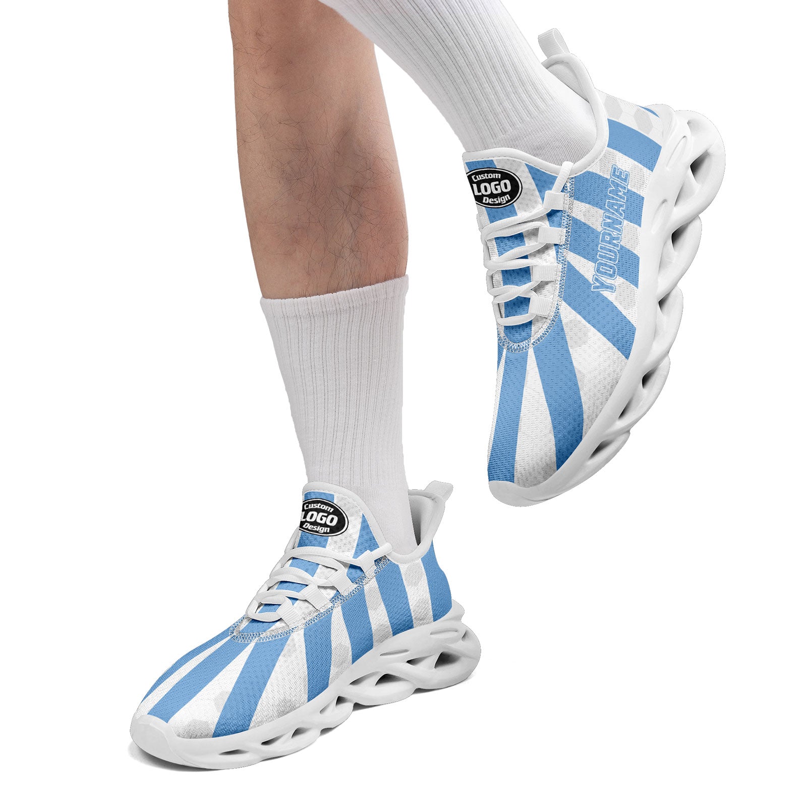 Custom 2026 World Cup Argentina Sneakers DIY Country Flag Running Shoes Lightweight Sport Shoes Gift for Football Fans Personalized Team Name and Logo FN003-F027086-2