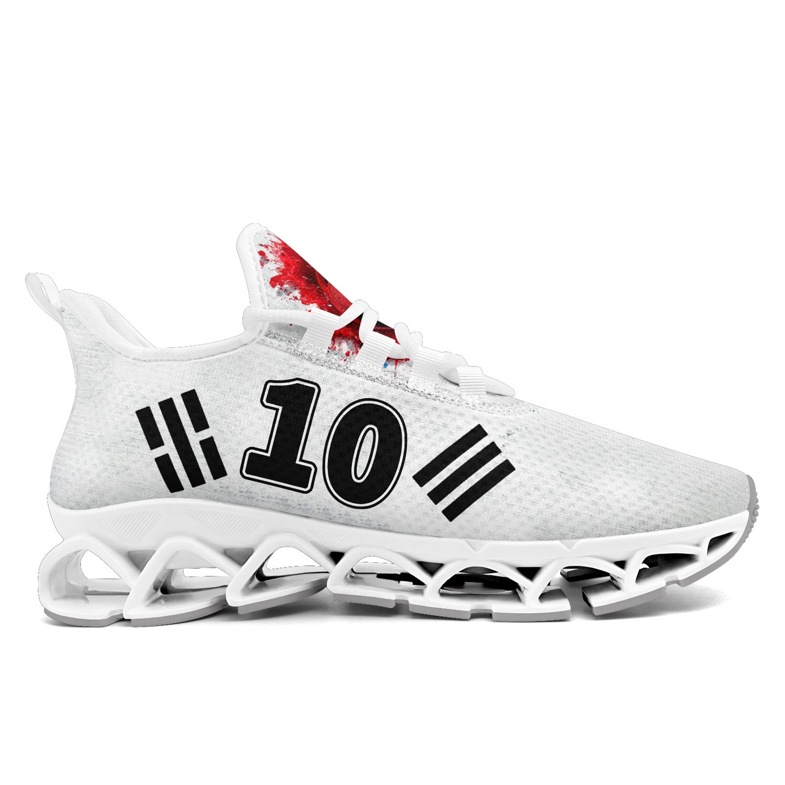Custom South Korea 2026 World Cup Sneakers DIY Country Flag Running Shoes Lightweight Sport Shoes Gift for Football Fans Personalized Team Name and Logo FN003XD-F009063-1