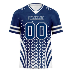 Custom Blue White Indiana Personalized Authentic Football Jersey FBJ02-D023033-14