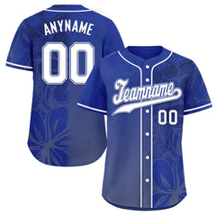 Custom Blue Classic Style Personalized Authentic Baseball Jersey BSBJ01-D020160-9