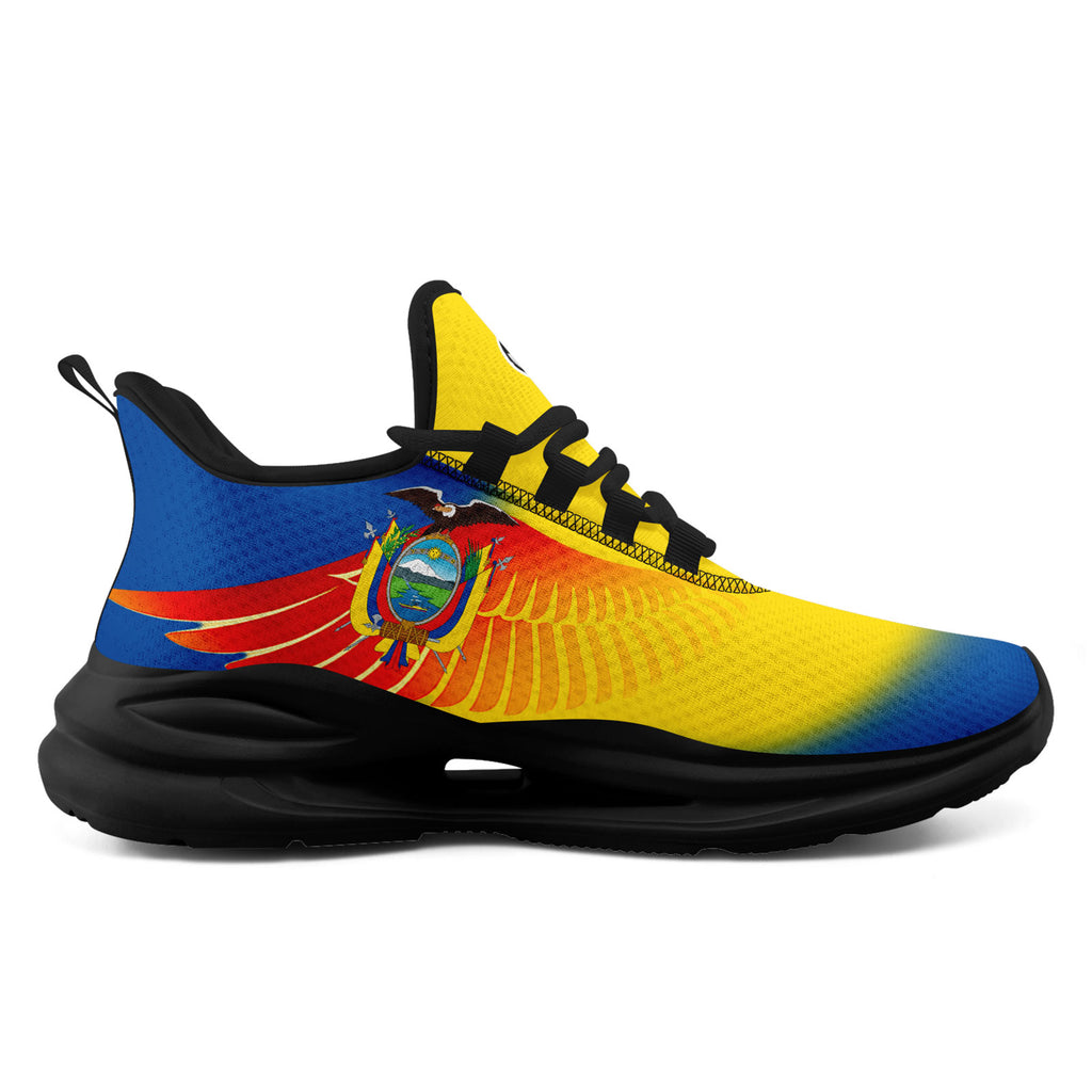 Custom Ecuador 2026 World Cup Sneakers DIY Country Flag Running Shoes Lightweight Sport Shoes Gift for Football Fans Personalized Team Name and Logo FN079-F009088-2