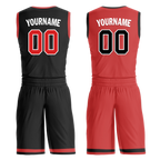 Custom Black White Classic Style Reversible Basketball Uniform Personalized Ordinary BBJR-D017006