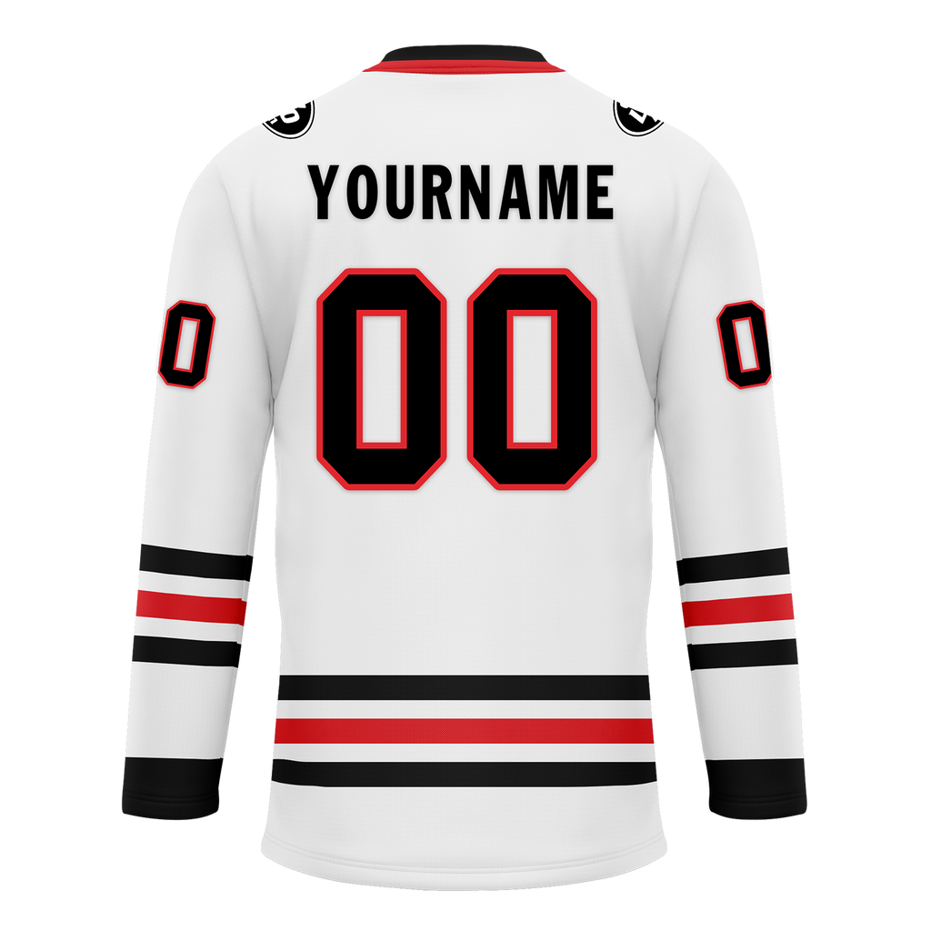 Custom White Personalized Hockey Jersey HCKJ01-D0a70be