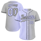 Custom Purple Grey Gradient Fashion Personalized Authentic Baseball Jersey BSBJ01-D0a7a0f