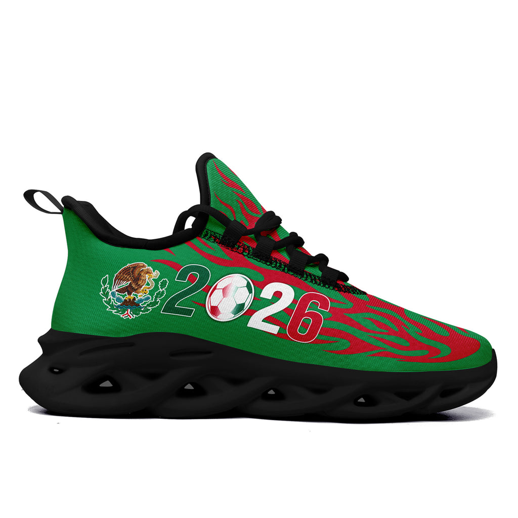 Custom 2026 World Cup Mexico Sneakers DIY Country Flag Running Shoes Lightweight Sport Shoes Gift for Football Fans Personalized Team Name and Logo FN003-F023075-4