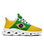 Custom 2026 World Cup Brazil Sneakers DIY Country Flag Running Shoes Lightweight Sport Shoes Gift for Football Fans Personalized Team Name and Logo FN003-F027045-2