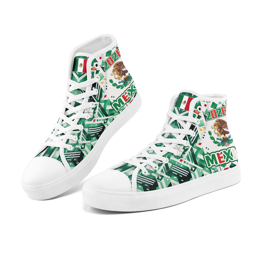 Custom 2026 World Cup Mexico Sneakers DIY Country Flag Running Shoes Lightweight Sport Shoes Gift for Football Fans Personalized Team Name and Logo FN024-F023059-5