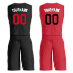 Custom Black Red Classic Style Reversible Basketball Uniform Personalized Ordinary BBJR-D017018