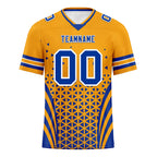Custom Yellow White California Personalized Authentic Football Jersey FBJ02-D023033-15