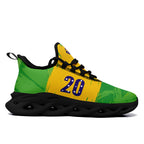 Custom 2026 World Cup Brazil Sneakers DIY Country Flag Running Shoes Lightweight Sport Shoes Gift for Football Fans Personalized Team Name and Logo FN003-F027077-8