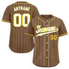 Custom Gray Stripe Fashion Personalized Authentic Baseball Jersey BSBJ01-D017259