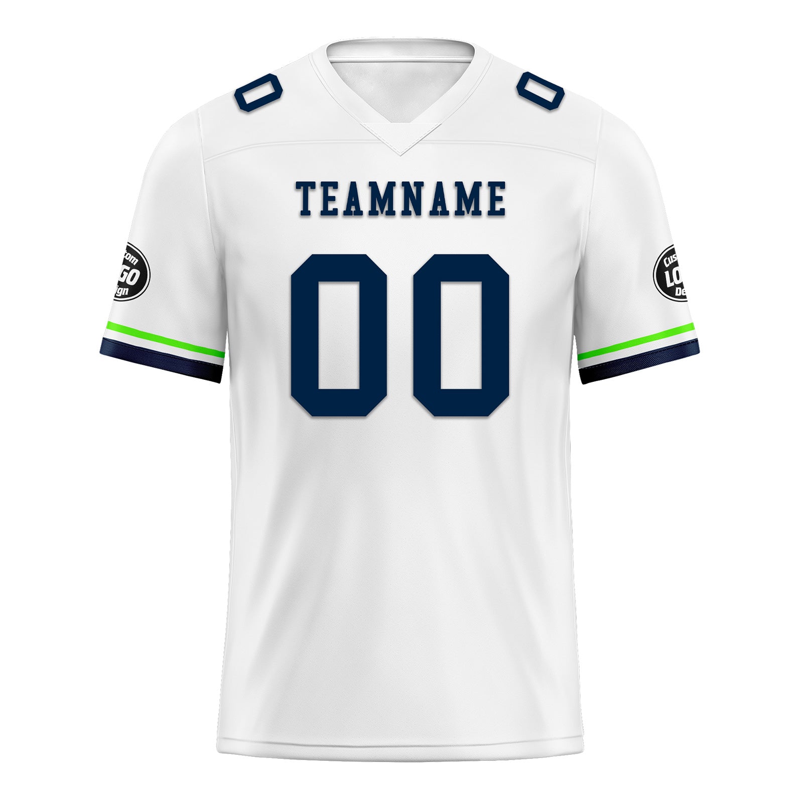 Custom White Blue Green Seattle Football Jersey and Firesoul Sports Shoes Combo Offer Personalized Combo ZH-D020273-27