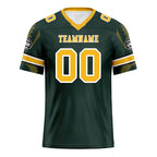 Custom Green Green Bay Football Jersey and Sports Shoes Combo Offer Personalized Combo ZH-D025008-13