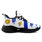 Custom Uruguay 2026 World Cup Sneakers DIY Country Flag Running Shoes Lightweight Sport Shoes Gift for Football Fans Personalized Team Name and Logo FN079-F009123-3