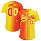 Custom Orange Yellow Gradient Fashion Personalized Authentic Baseball Jersey BSBJ01-D0a707e