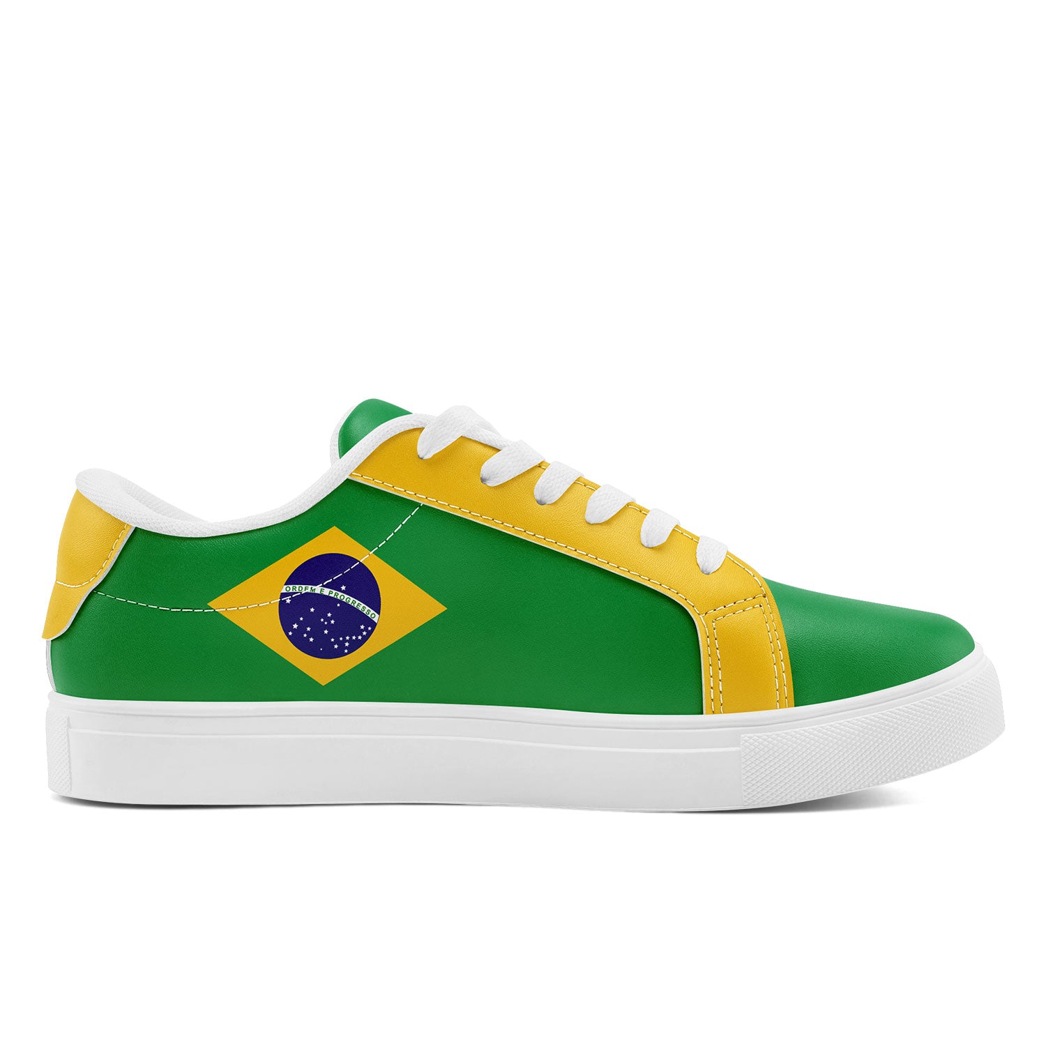 Custom 2026 World Cup Brazil Sneakers DIY Country Flag Running Shoes Lightweight Sport Shoes Gift for Football Fans Personalized Team Name and Logo FN023-F027052-1